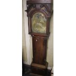 A LONGCASE CLOCK, THOMAS BIRCHILL, NANTWICH, WITH TWO WEIGHTS AND A PENDULUM