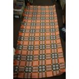 A WELSH BLANKET APPROX. 212 X 192 CM
