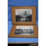 TWO 19TH CENTURY PHOTOGRAPHIC IMAGES OF INDIA BY CLIFTON AND CO BOMBAY "THE TAJ MAHAL" AND A CITY