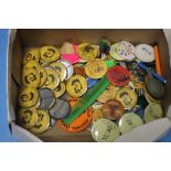 A QUANTITY OF PIN BADGES MAINLY BLACK COUNTRY MORRIS MEN
