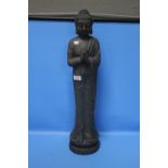 A RESIN FEMALE BUDDHA FIGURE