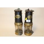 A PAIR GPO PATTERSON LAMPS LIMITED OF GATESHEAD MINORS LAMPS