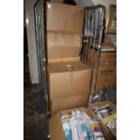 A CAGE OF EIGHT BOXES OF ASSORTED WHOLESALE GOODS TO INCLUDE BALLOONS, HEADBANDS ETC (CAGE NOT