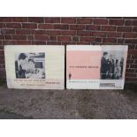 TWO LARGE DOUBLE SIDED PRUDENTIAL ASSURANCE / INSURANCE SHOP ADVERTISEMENT BOARDS c1950,101 X 76 CM