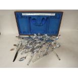 A QUANTITY OF COMMUNITY PLATE FLATWARE ETC