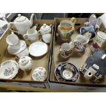 TWO TRAYS OF ASSORTED CERAMICS TO INCLUDE WEDGWOOD