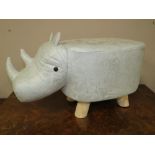 A MODERN CHILDS RHINO STOOL L-52 CM