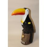 A REPRODUCTION GUINNESS RESIN ADVERTISING TOUCAN FIGURE H 40 CM