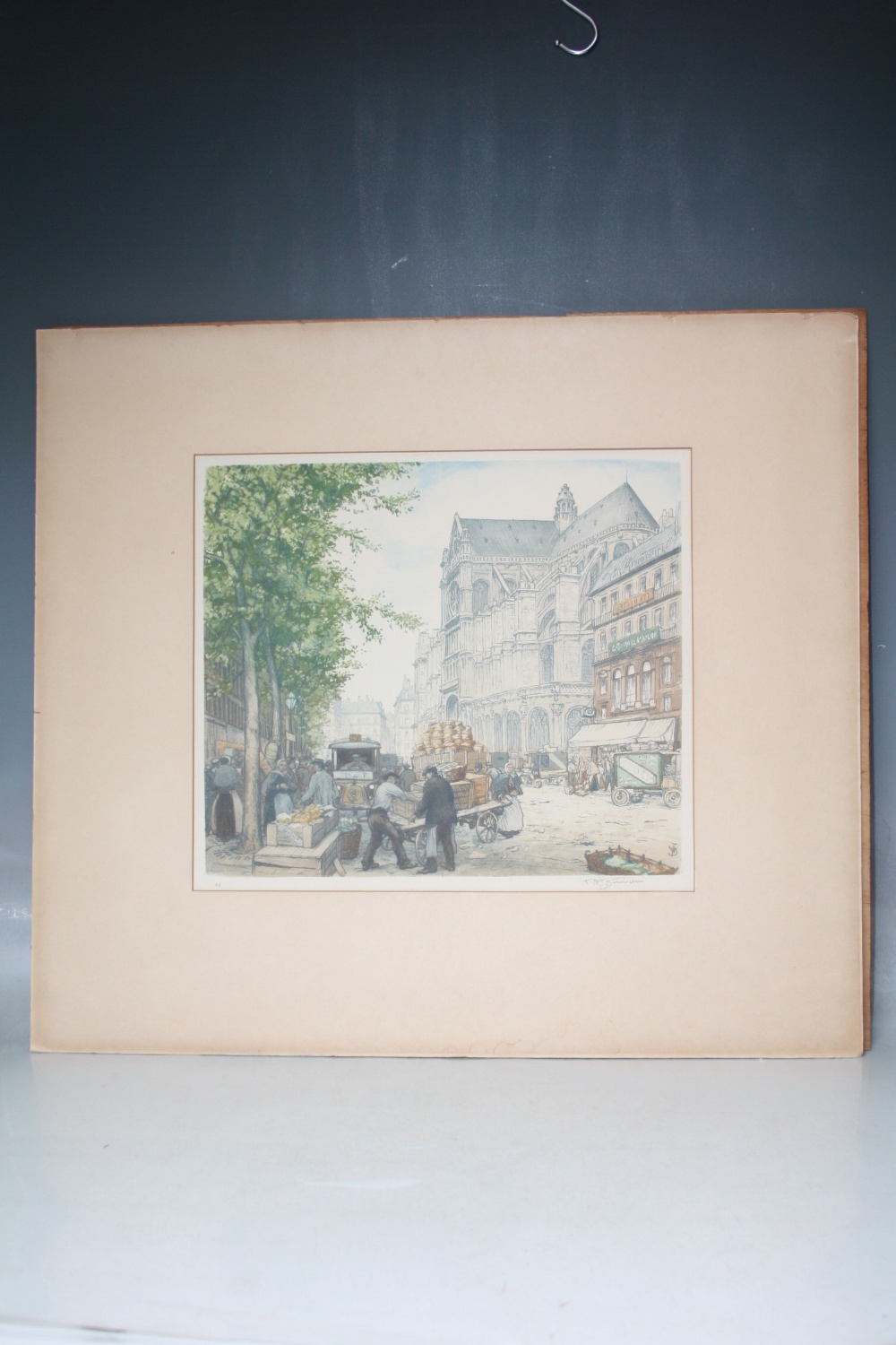 TAVIK FRANTISEK SIMON (1877-1942). Czechoslovakian school, continental town market scene with - Image 3 of 7