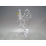 A SWAROVSKI CRYSTAL 'BIRDS OF PREY' BALD EAGLE, with box and certificate, H 12.5 cm