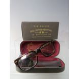 A PAIR OF NEW AND BOXED TED BAKER TORTOISESHELL FRAMED READING GLASSES 2.5, with case and cleaning