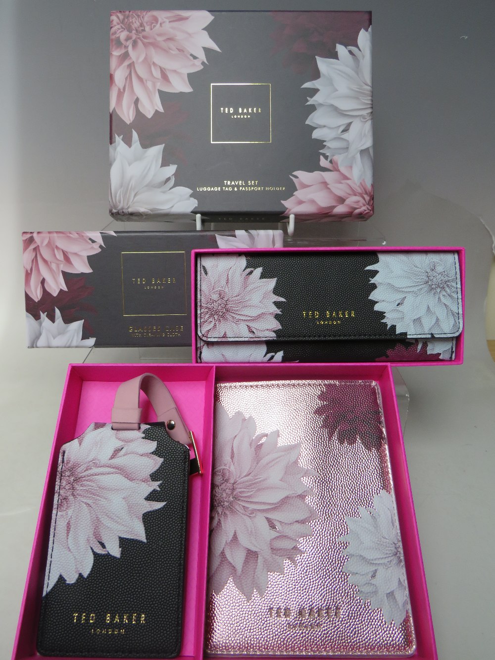 A NEW AND BOXED TED BAKER TRAVEL SET, comprising a luggage tag and passport holder, together with - Image 5 of 5