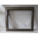 A LATE 19TH / EARLY 20TH CENTURY FAUX TORTOISESHELL DUTCH FRAME, frame W 9 cm, rebate 54 x 65 cm