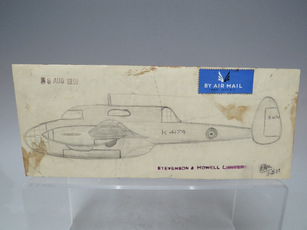R H MILLAR. Three various aircraft drawings, two signed and dated 1939 lower right, one signed lower - Image 4 of 8