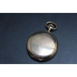 AN EGLING GOLD PLATED FULL HUNTER POCKET WATCH, A/F, Dia 5 cmCondition Report:missing glass and
