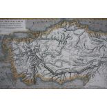 (XIX). Coloured copper engraved map 'Asia Peninsularis', unframed, 26 x 41 cm