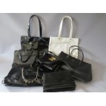 A COLLECTION OF VINTAGE / MODERN LADIES HANDBAGS, comprising a selection of Jaeger, Jane Shilton and