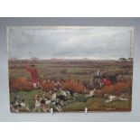 S. MARTIN (XIX-XX). Hunting scene inscribed 'Sutton Park, Barr Beacon', signed and dated 1899