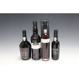 4 BOTTLES OF PORT CONSISTING OF 1 BOXED 50CL BOTTLE OF WARRE'S OTIMA 10 YEAR OLD TAWNY, 1 bottle