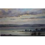 EDWARD LOXTON KNIGHT (1905-1993). An Estuary landscape, signed lower right, watercolour, framed