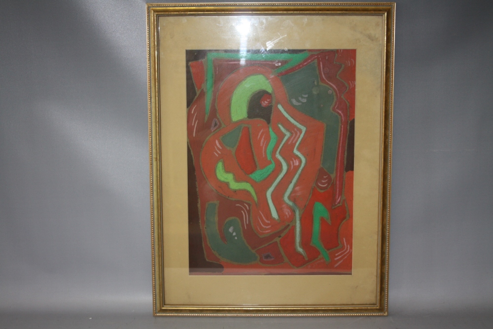 SCHOOL OF EVIE SYDNEY HONE (1894-1955). Abstract composition 'Warm & Cold', see inscription verso, - Image 5 of 5