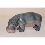 A BESWICK HIPPOPOTAMUS FIGURE