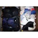 TWO TRAYS OF MODERN LADIES BRAS, MAJORITY WITH SHOP TAGS