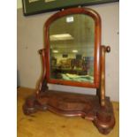 A VICTORIAN MAHOGANY DRESSING MIRROR