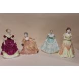FOUR COALPORT LADIES OF FASHION FIGURINES - KAREN, BEVERLEY, FLAIR AND POLLY (4)