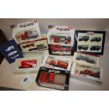 A COLLECTION OF BOXED DIECAST MODEL TOY CARS AND TRUCKS TO INCLUDE CORGI, DAYS GONE BY, MAISTO