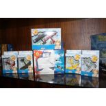 FIVE BOXED LLEDO PIONEERS OF AVIATION DIE CAST MODEL PLANES TOGETHER WITH A CORGI 'THE AVIATION
