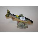 A BESWICK FIGURE OF A TROUT - MODEL 1246