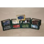 A COLLECTION OF BOXED SAICO DIE CAST MODEL VANS (9)