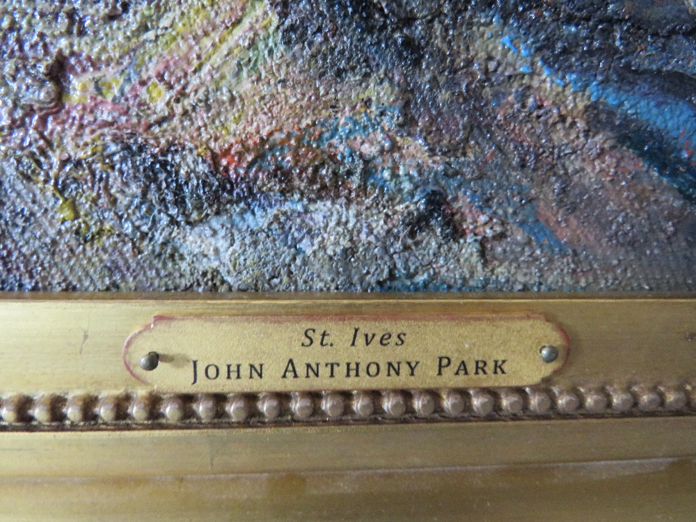 CIRCLE OF JOHN ANTHONY PARK (180-1962). Rocky coastal scene at St Ives, bears signature lower - Image 4 of 5