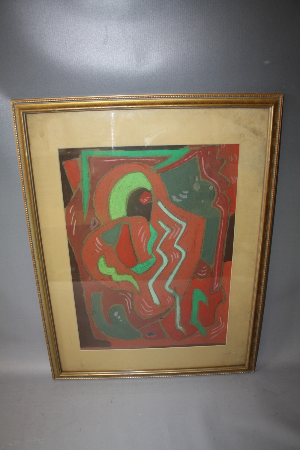 SCHOOL OF EVIE SYDNEY HONE (1894-1955). Abstract composition 'Warm & Cold', see inscription verso, - Image 2 of 5