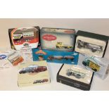 A TRAY OF BOXED DIE CAST MODEL TOY CARS AND VEHICLES TO INCLUDE CORGI DIBNAH'S CHOICE, CORGI VINTAGE