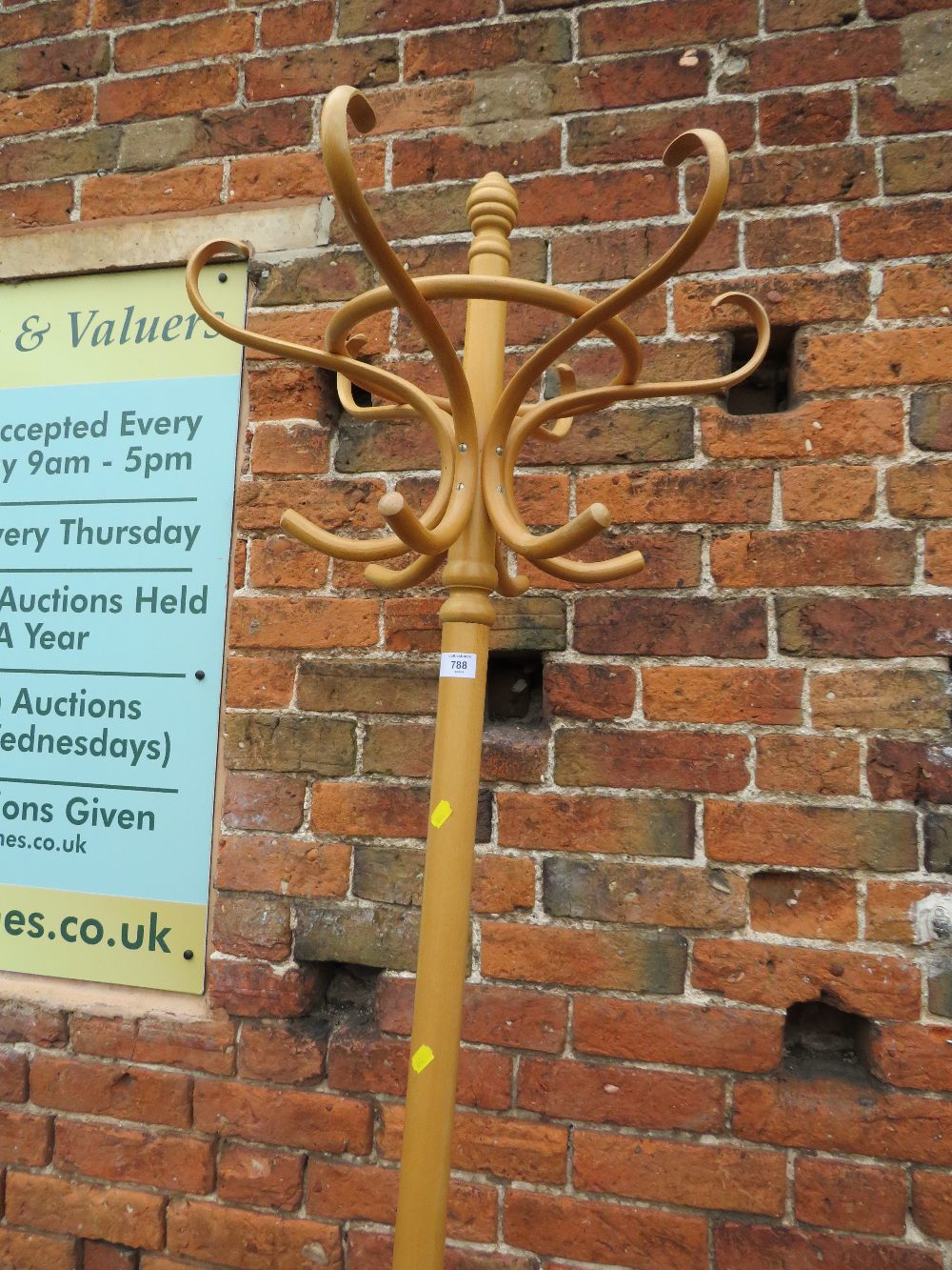 A MODERN BENTWOOD HAT/COAT STAND H-196 CM - Image 2 of 3