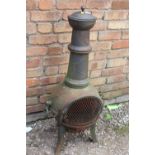 A METAL CHIMINEA