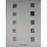 AN ALBUM OF GREAT BRITISH PRE DECIMAL STAMPS TO INCLUDE A PENNY BLUE, PENNY REDS ETC.