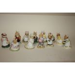 A COLLECTION OF TWELVE ROYAL DOULTON BRAMBLY HEDGE FIGURES TO INCLUDE DUSTY DOGWOOD AND POPPY