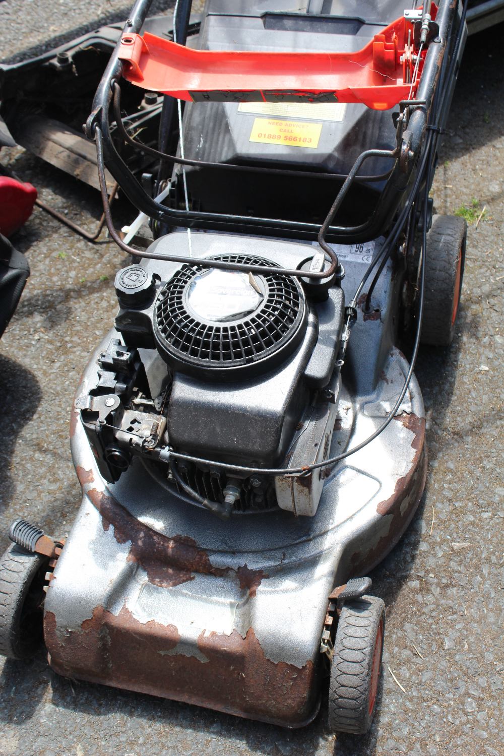 A SOVEREIGN PETROL LAWNMOWER - A/F