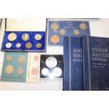 A CASED 1968 SOUTH AFRICA COIN PROOF SET, TOGETHER WITH FIVE OTHER COIN SETS (6)