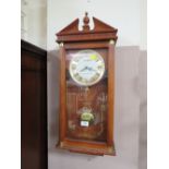 A REPRODUCTION SEIKO WALLCLOCK WITH WESTMINSTER / WHITTINGTON CHIME