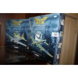 TWO BOXED CORGI 'THE AVIATION ARCHIVE' MILITARY DIE CAST MODEL PLANES, AVRO LANCASTER AND FLYING