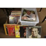 TWO BOXES OF LP RECORDS to include Country & Western and Pop