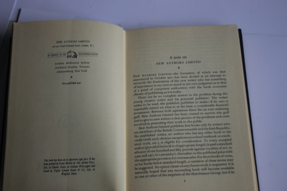 GEORGE FRIEL - 'THE BANK OF TIME', first edition published by Hutchinson of London in their 'New - Image 4 of 4