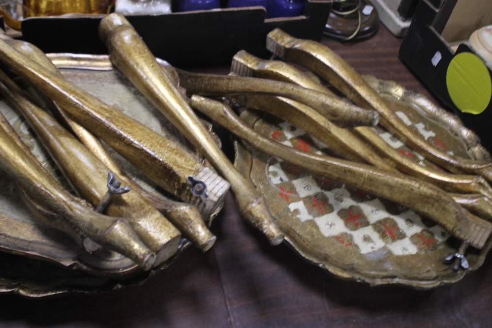 A TRAY OF CERAMICS together with three tables (tray not included) - Image 2 of 2