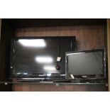 A SAMSUNG 32" FLATSCREEN TV together with another (2)