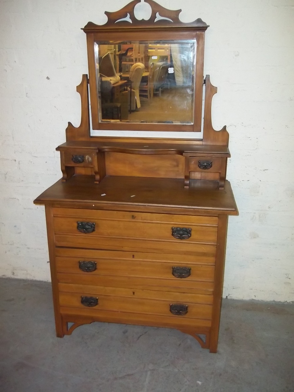 AN EDWARDIAN DRESSING TABLE