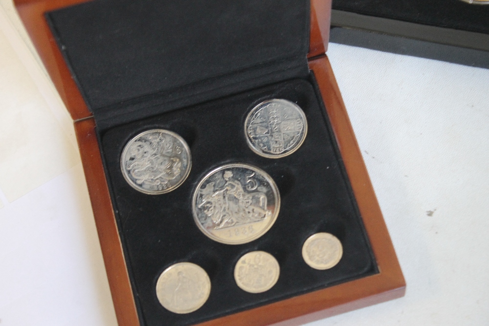 A COLLECTION OF BOXED COMMEMORATIVE COINS, to include three Edward VIII retro sets, a set of St - Image 6 of 6